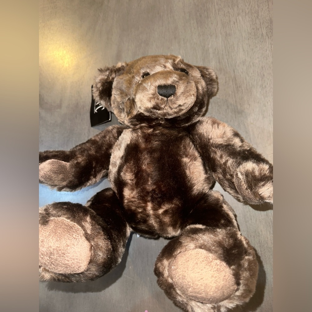 Inc gorgeous brown bear approx a foot high so super auper soft nwt